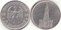 5 Reichsmark 1934 Deutsches Reich Garnisonkirche A vz